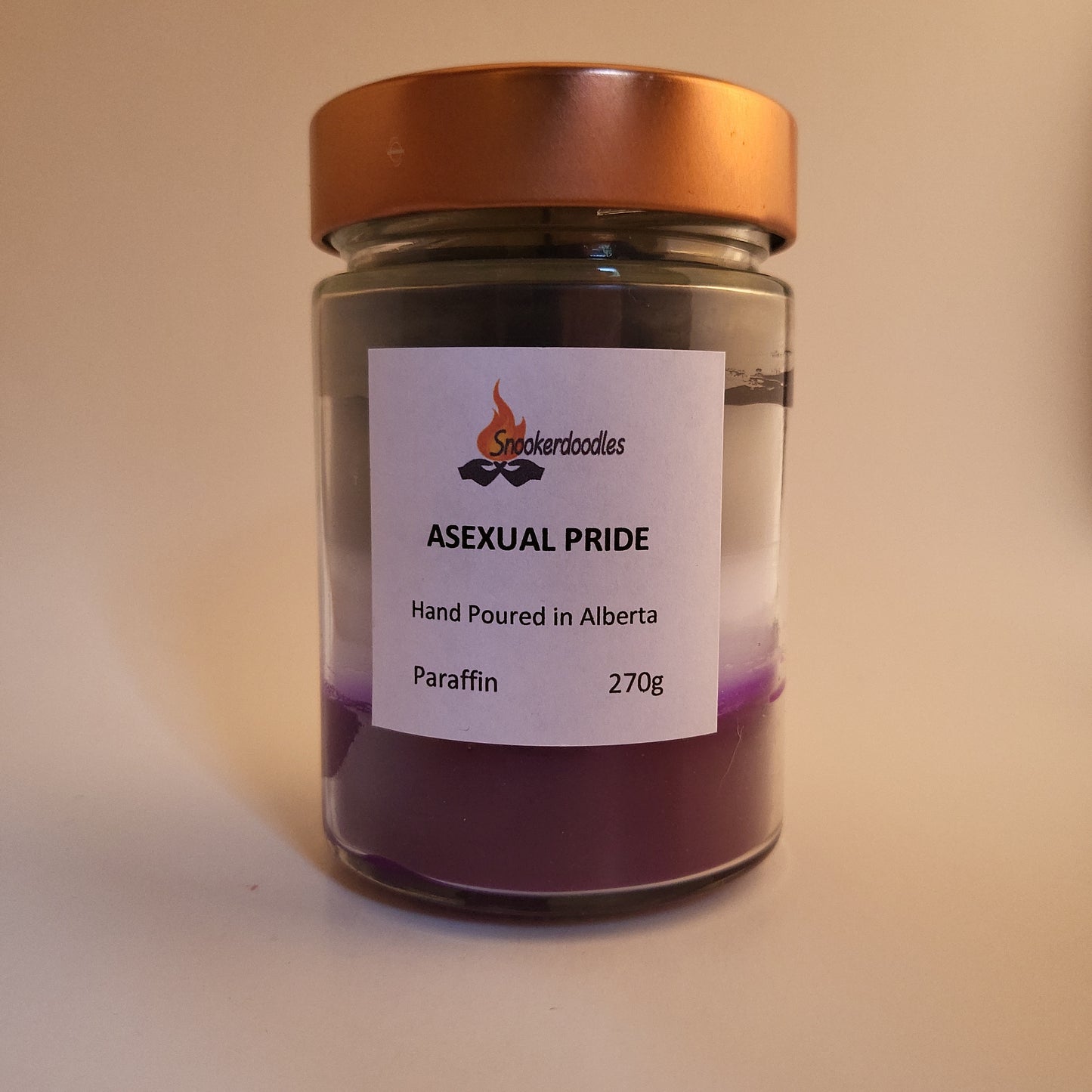 Asexual Pride Candle