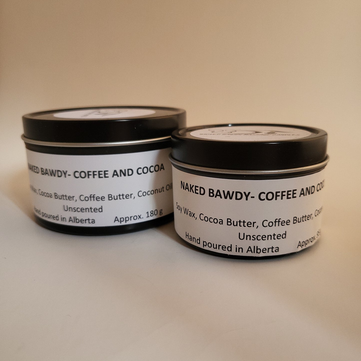 Naked Bawdy - Coffee and Cocoa Massage Candle